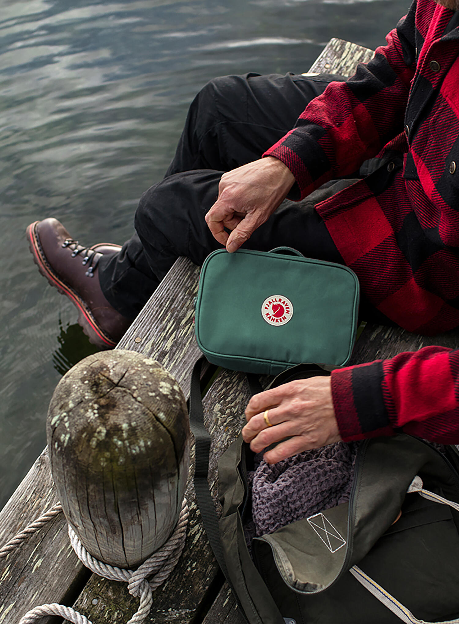 Kosmetyczka Fjallraven Kanken Toiletry Bag - frost green 4/7