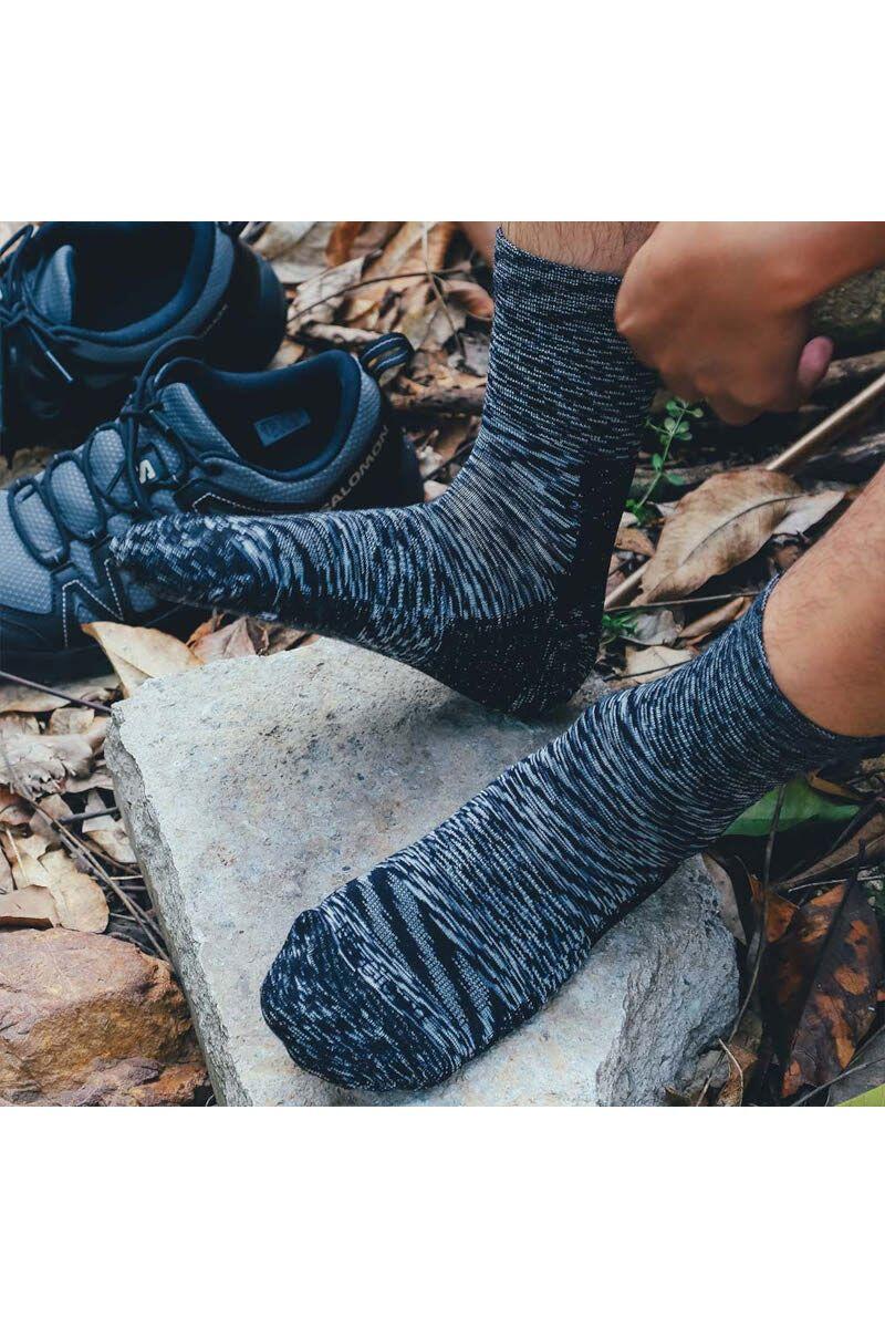 Calze trekking adulto Na Giean Light Weight Micro nero-bianco 3/3