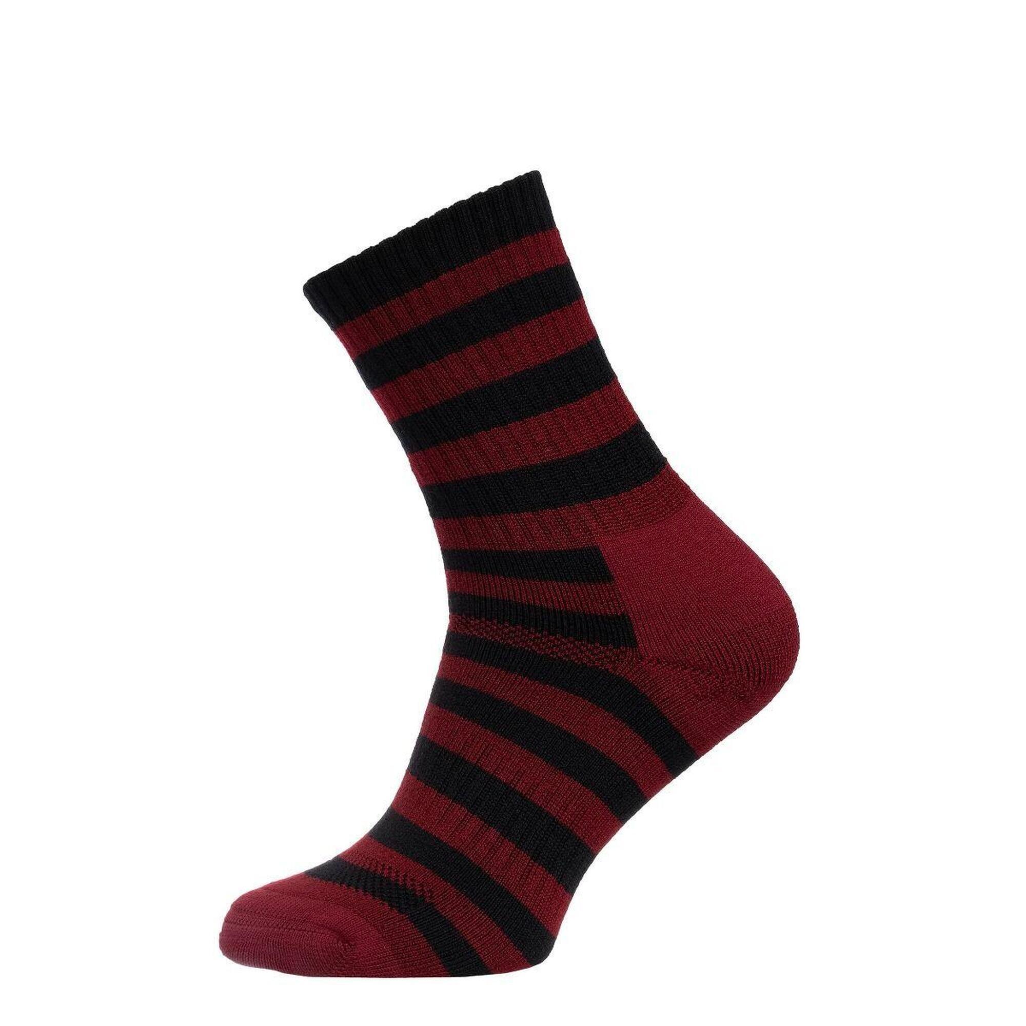 NA GIEAN Trekingové ponožky Heavy Weight Crew Bordeaux