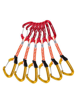 Express Climbing Technology Fly‑Weight Evo 6 Stück 12 cm Dyneema rot 60 g