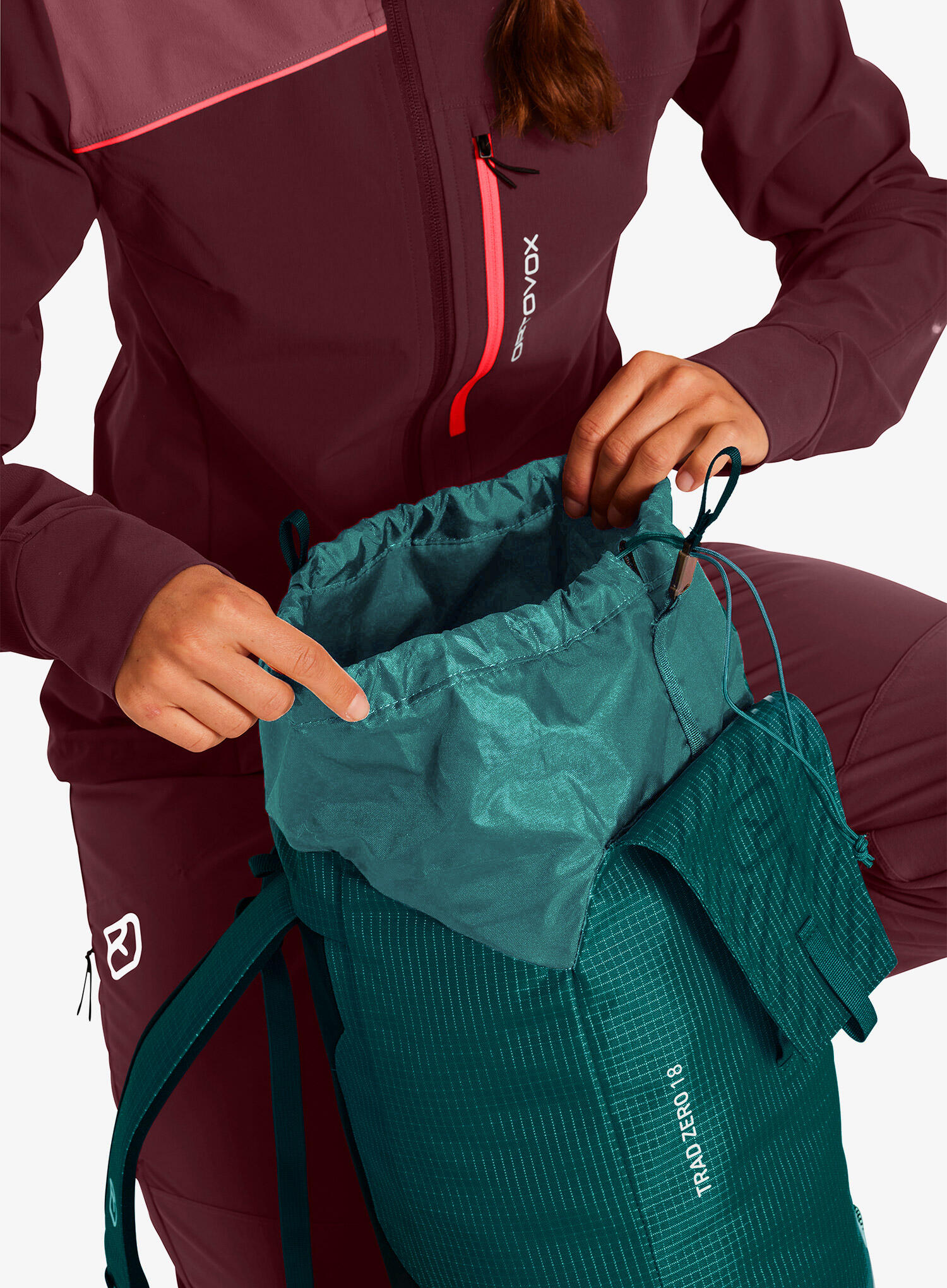 Plecak wspinaczkowy Ortovox Trad Zero 18 - pacific green 5/7