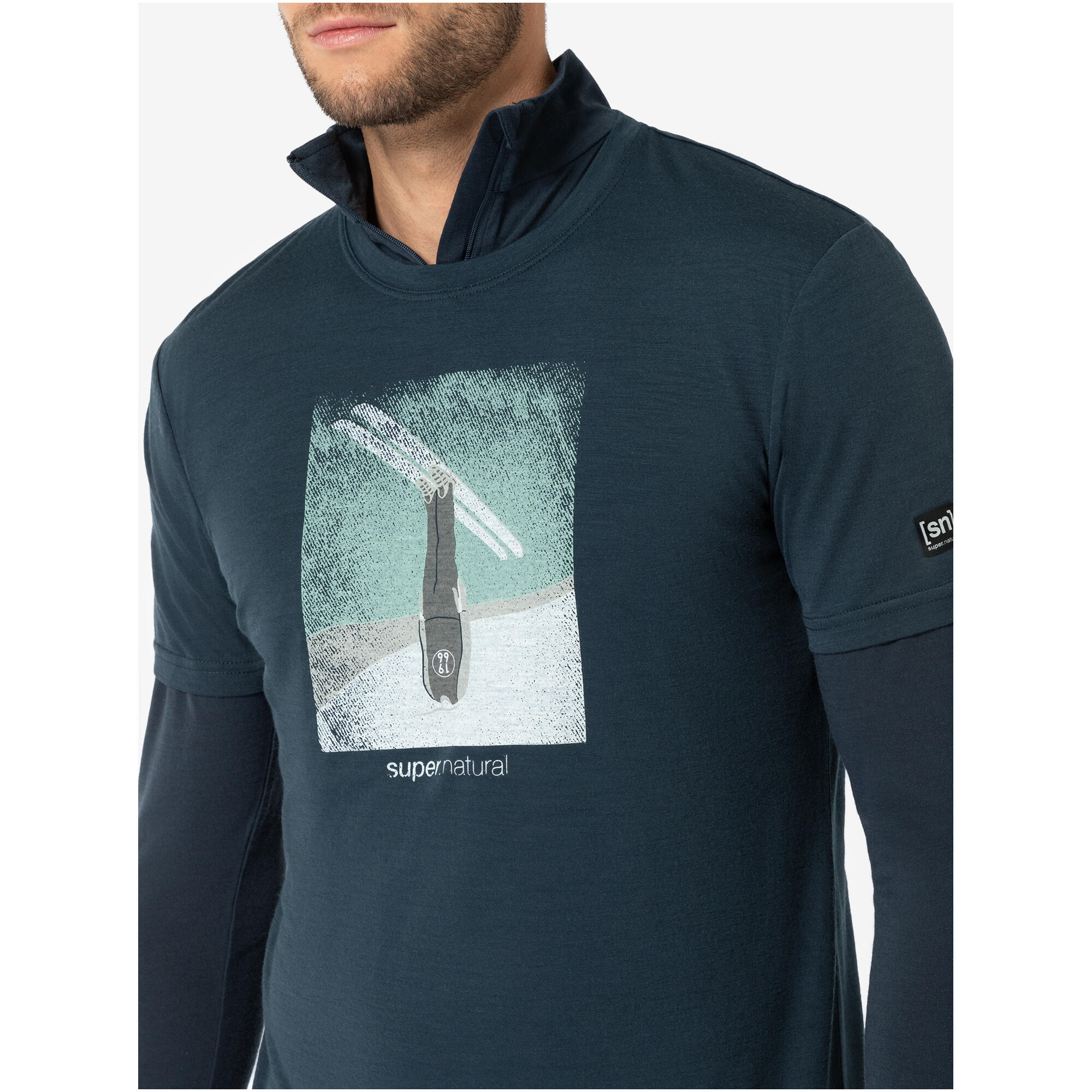Koszulka z krótkim rękawem męska SUPER.NATURAL M Header Tee 2/4