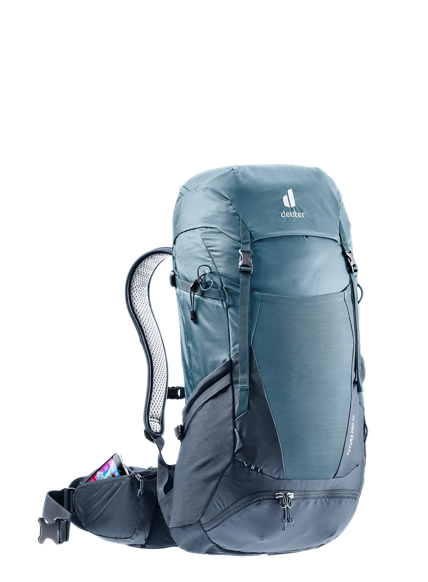 Sac à dos randonnée Deuter Futura Pro 36 L bleu/gris Aircomfort Sensic Pro 6/7