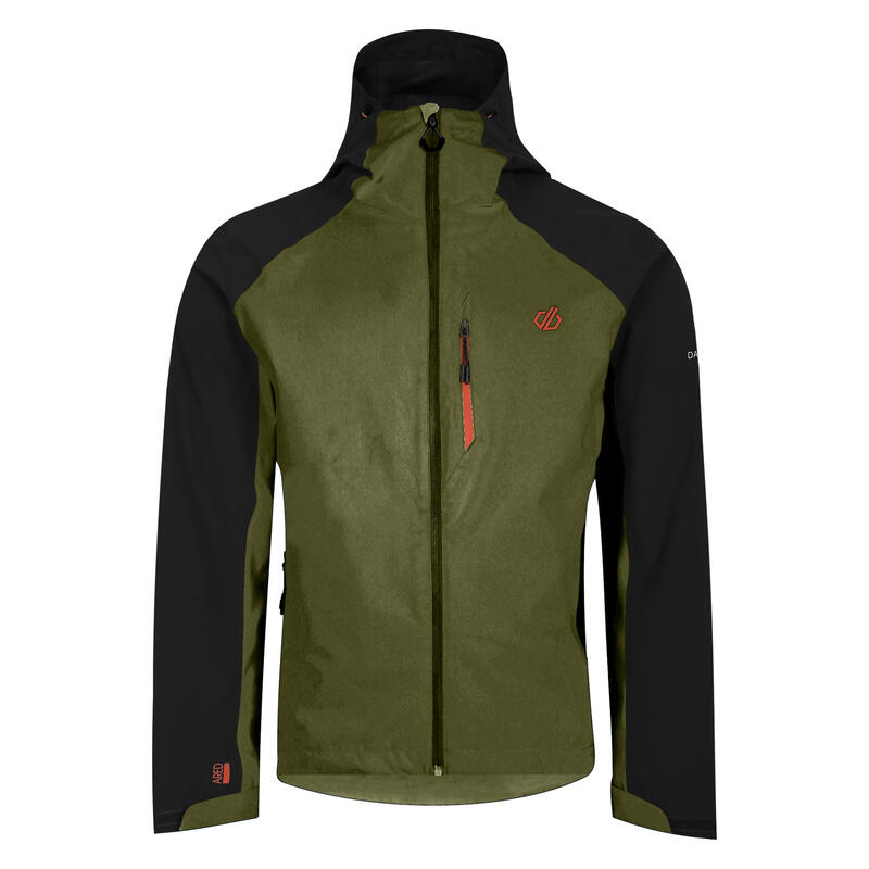 Veste Imperméable MOUNTAIN SERIES Homme (Vert Olive / Noir)