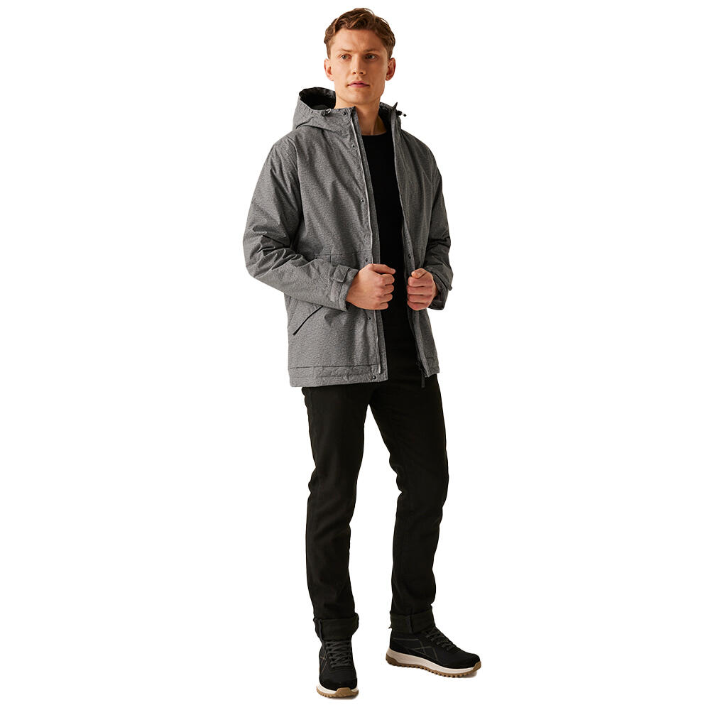 Mens Sterlings IV Waterproof Jacket (Mineral Grey Marl) 3/4