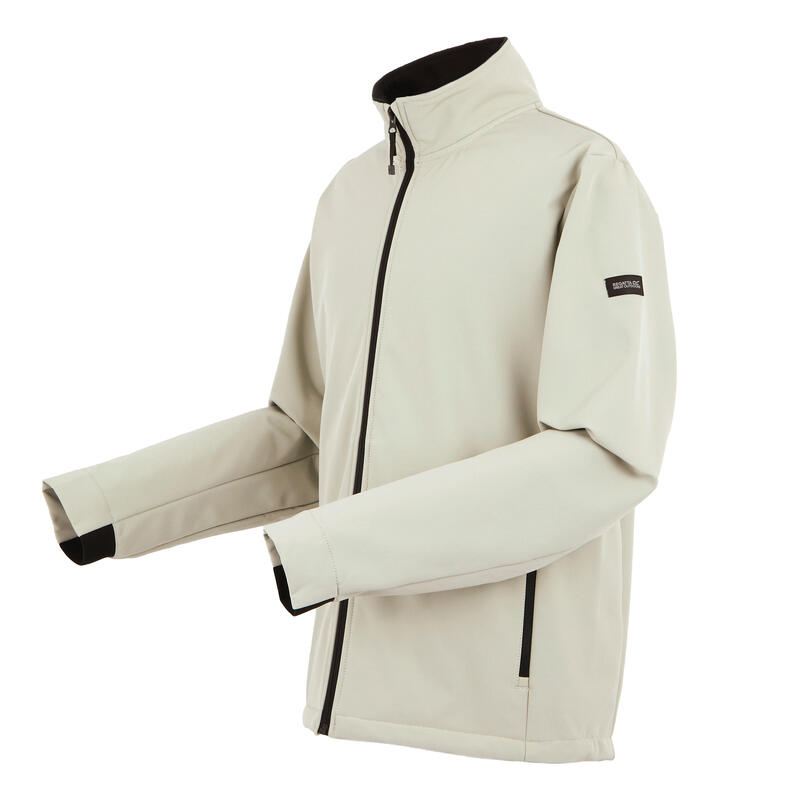 Veste Softshell DENDRICK Homme (Blanc Cassé / Noir)