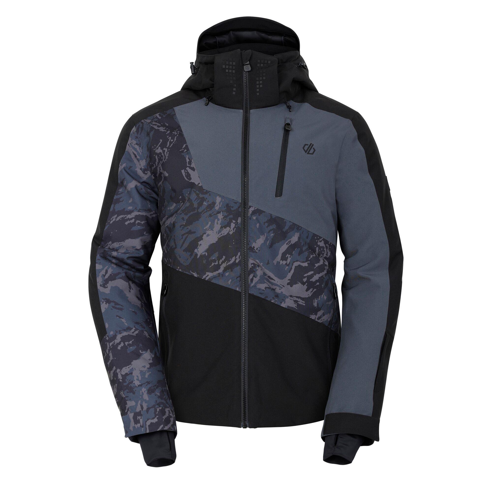 DARE 2B Mens Baseplate II Mountain Ski Jacket (Black/Ebony Grey)