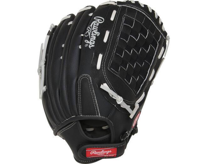 RSB140GB Guante de béisbol y softball - Adultos - Negro/Gris - 14 pulgadas 3/3