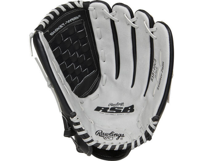 RSB140GB Guante de béisbol y softball - Adultos - Negro/Gris - 14 pulgadas 2/3
