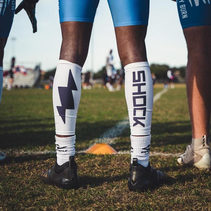 Shock Doctor Showtime Comp Calf Sleeve Solid M White American Football 2/2
