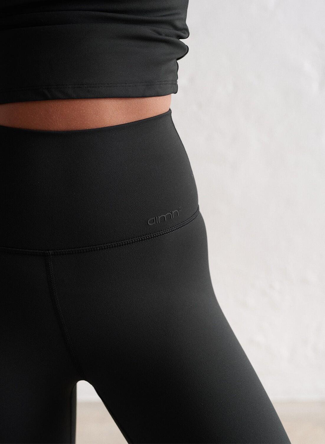 Femme Leggings Petite Évasé Évacuation de l'humidité Noir 6/7