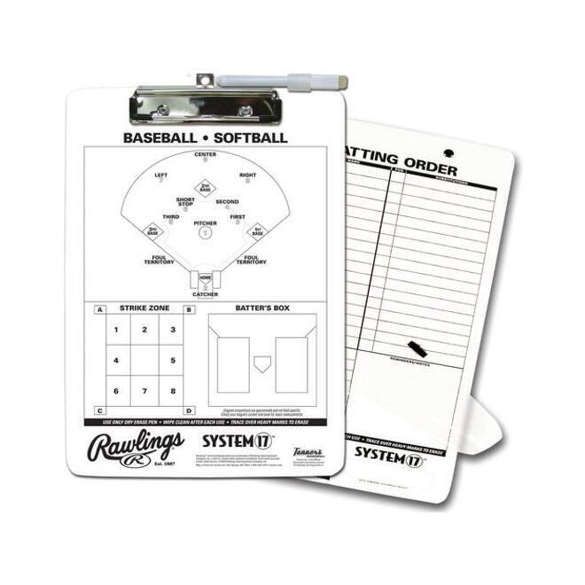 Baseball - Clipboard de l'entraîneur de softball - Coach Bord