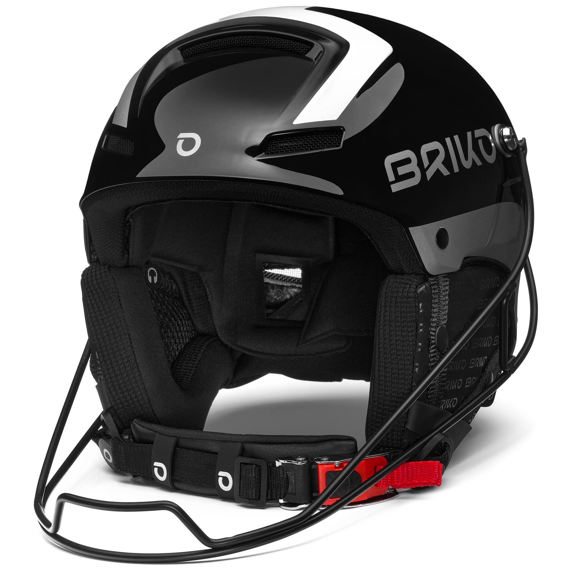 BRIKO briko casco nero da uomo e donna in materiale sintetico per sport invernali
