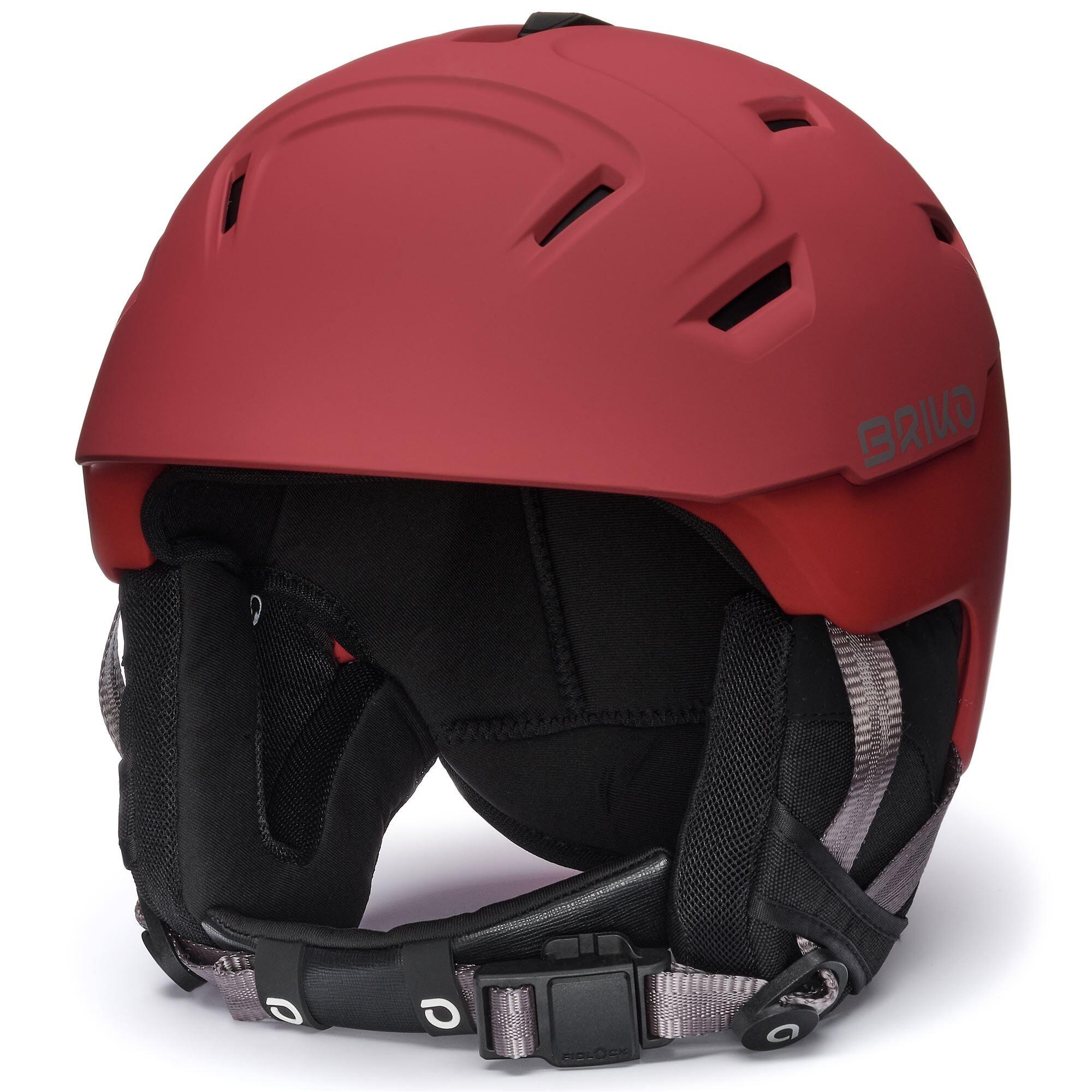 BRIKO briko casco arancio da uomo e donna in materiale sintetico per sport invernali