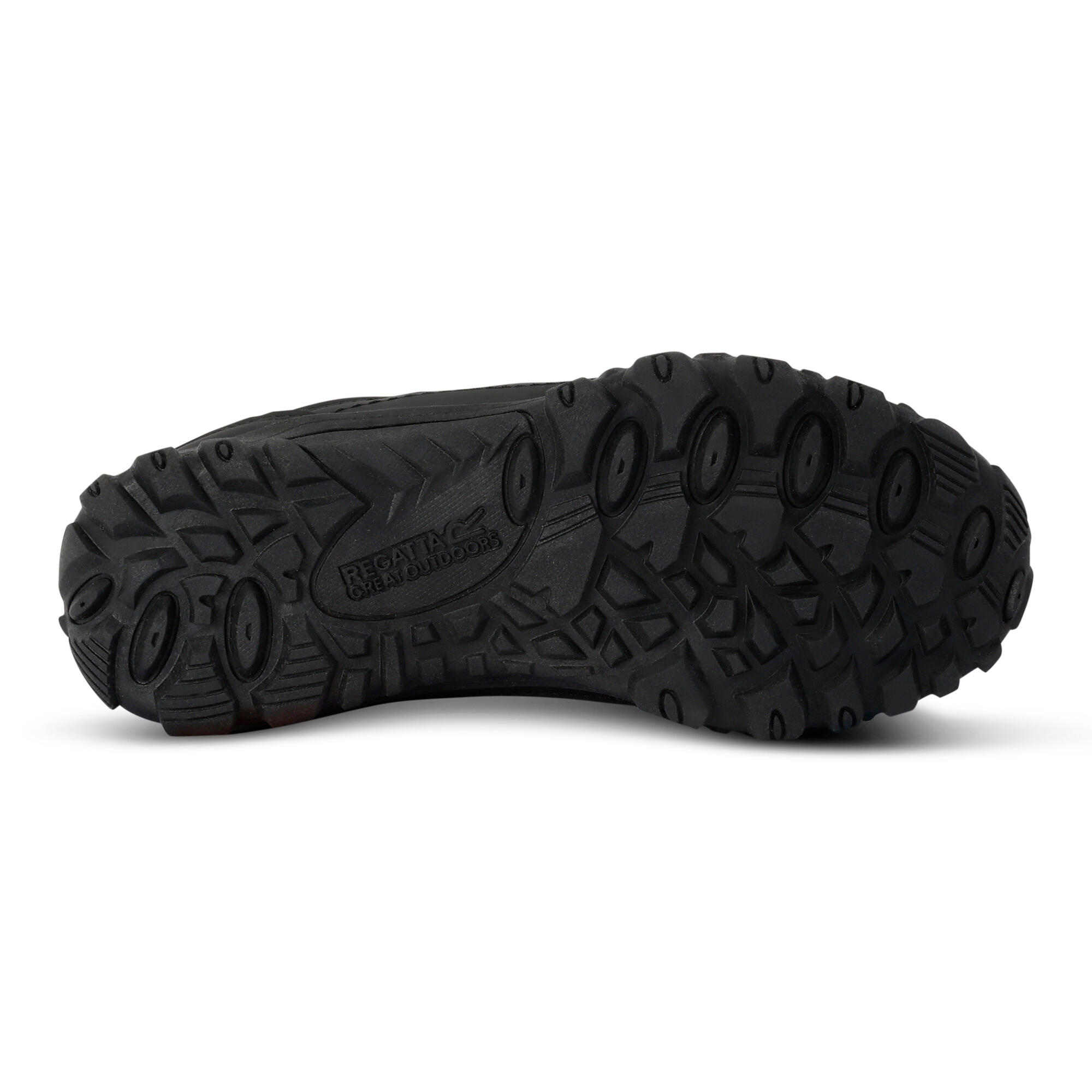 Childrens/Kids Edgepoint Waterproof Walking Shoes (Black/Lime Punch) 3/5