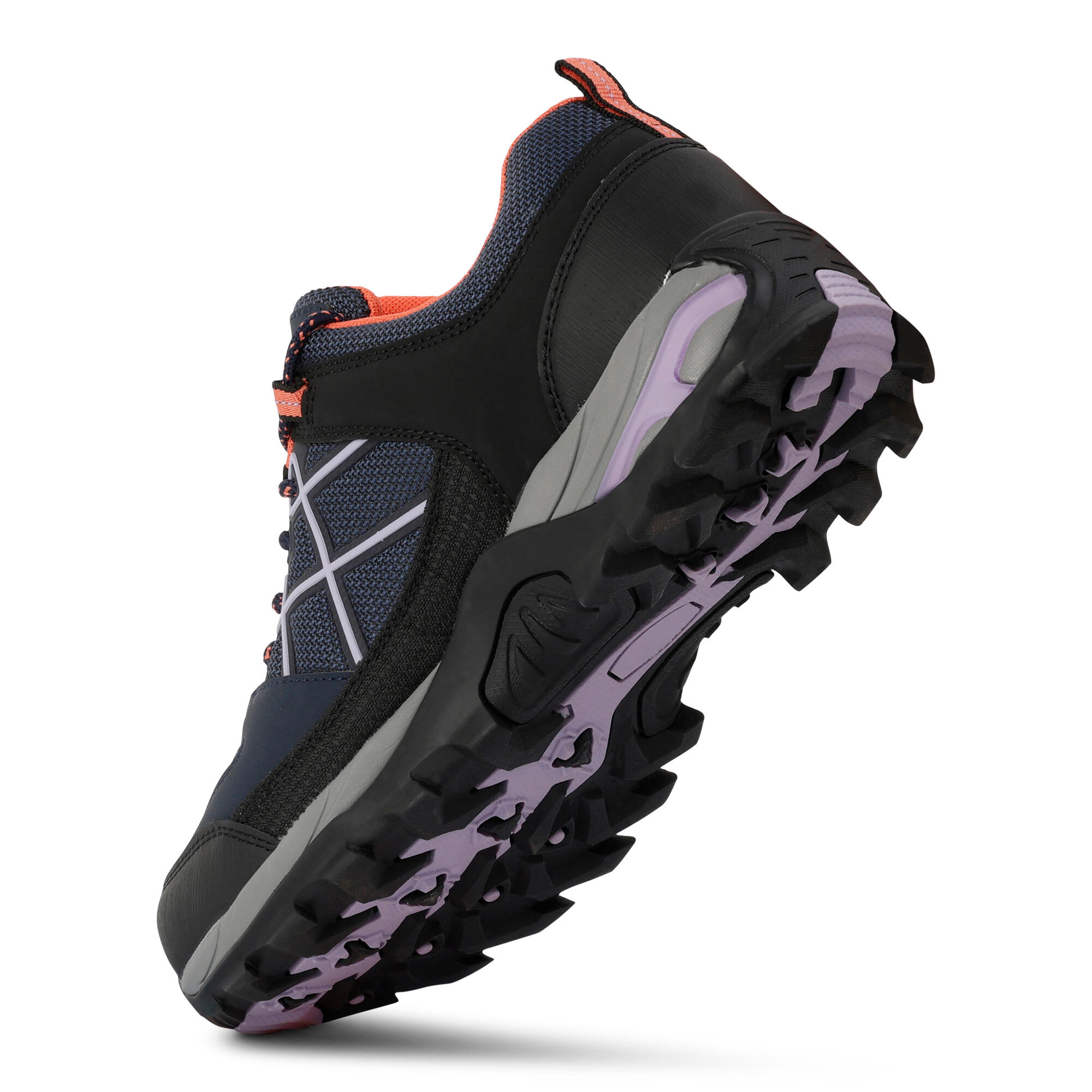 Womens/Ladies Samaris III Low Walking Shoes (Navy/Lilac) 4/5