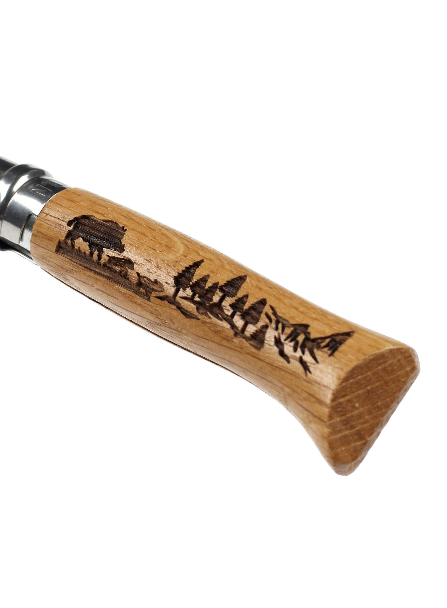 Coltello tascabile Animalia 08 motivo animale pieghevole Campeggio acciaio legno 6/6