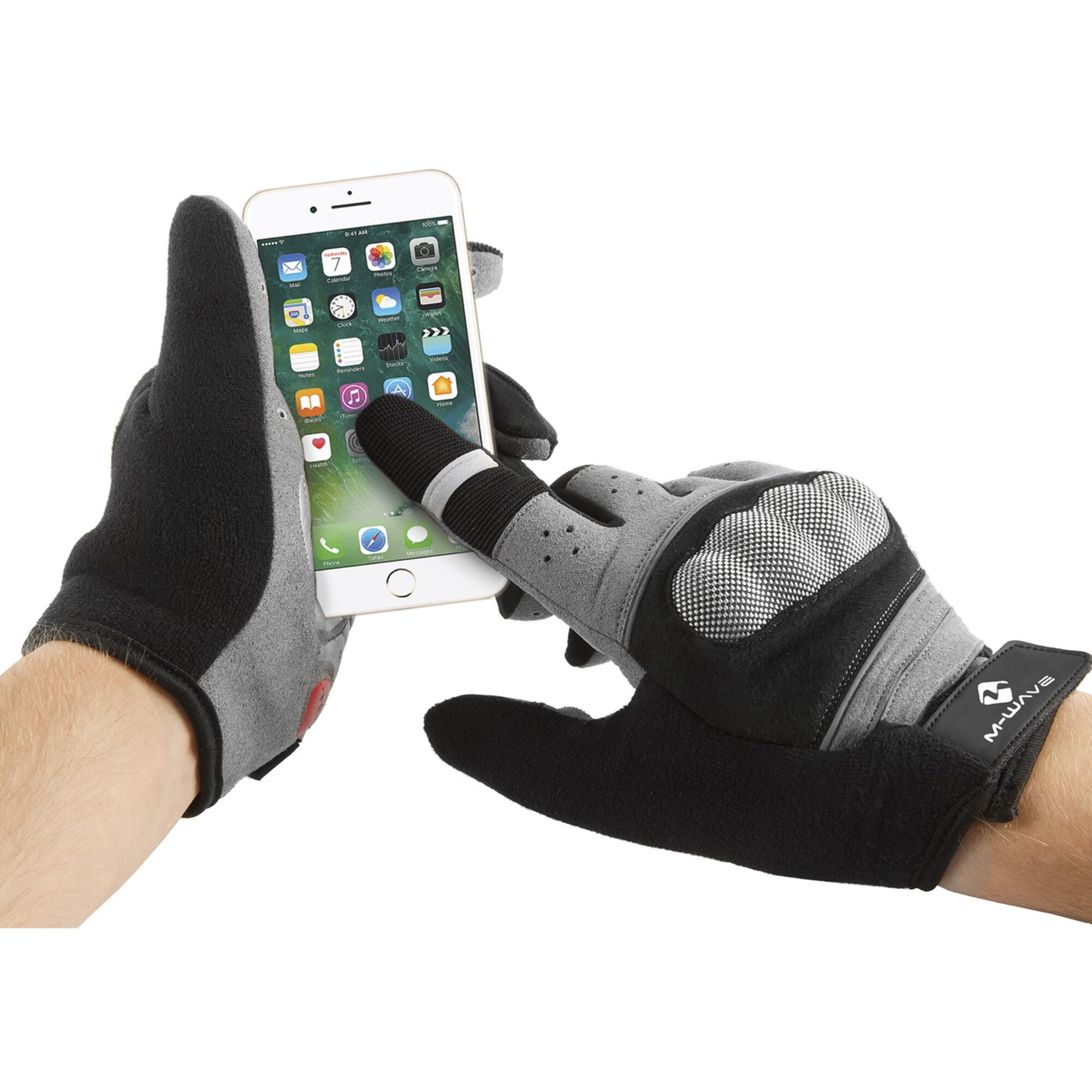 M-WAVE Protect HD Touchscreen Adult Medium Full Finger Gloves 4/4