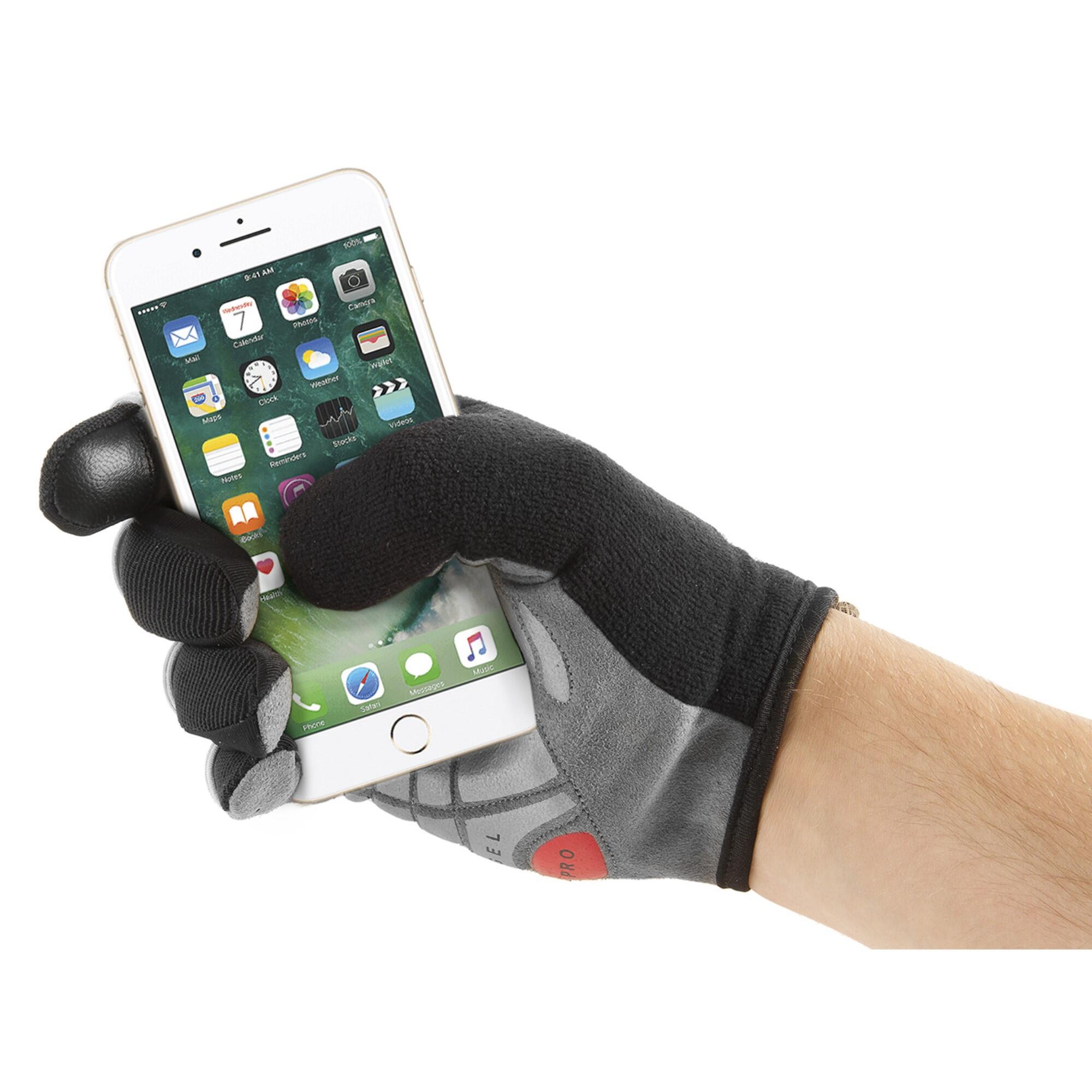 M-WAVE Protect HD Touchscreen Adult Medium Full Finger Gloves 3/4