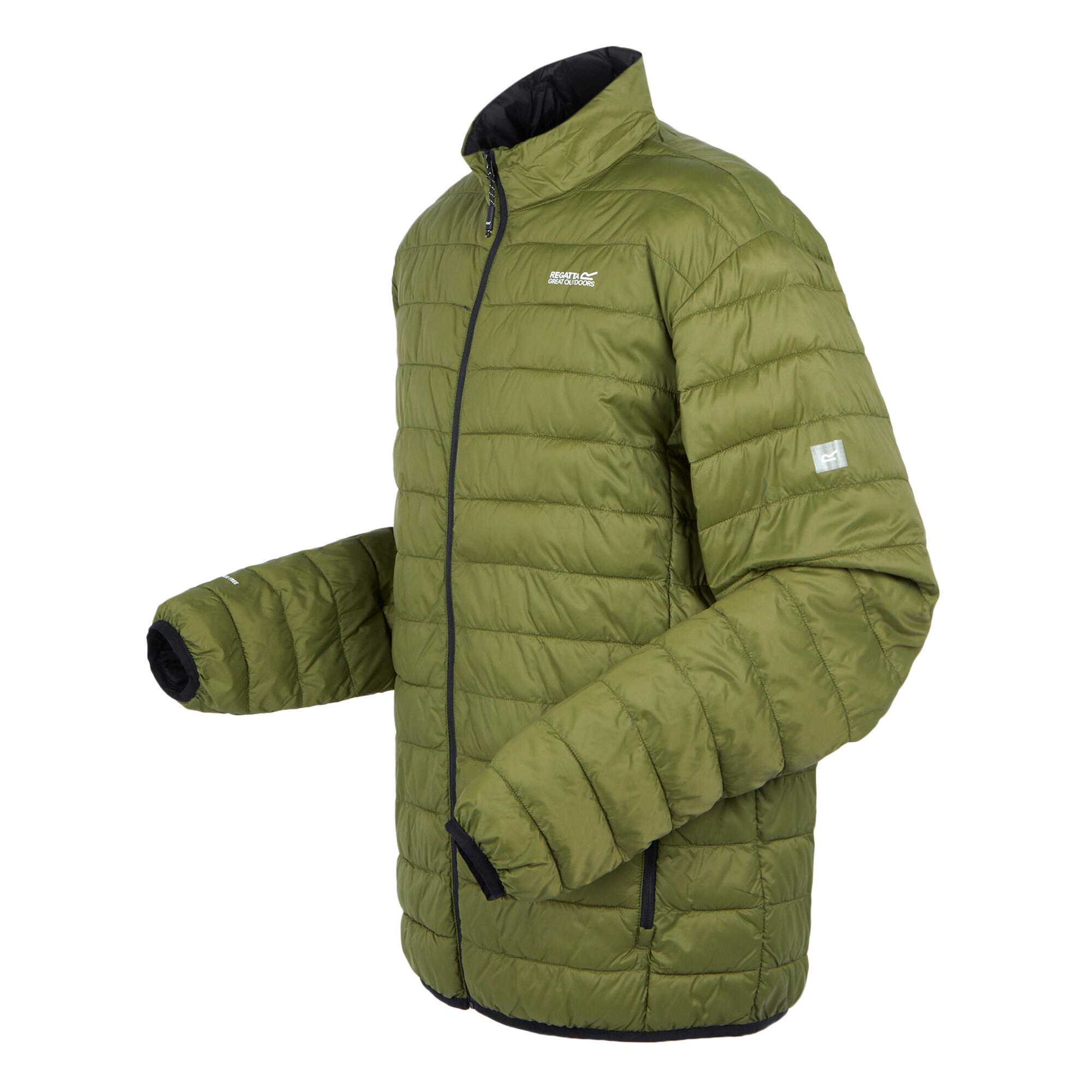 Heren Hillpack II geïsoleerd jack (Nefriet groen/zwart) 3/4