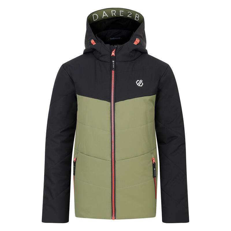 Veste Matelassée JOLLY Enfant (Noir / Vert Olive)