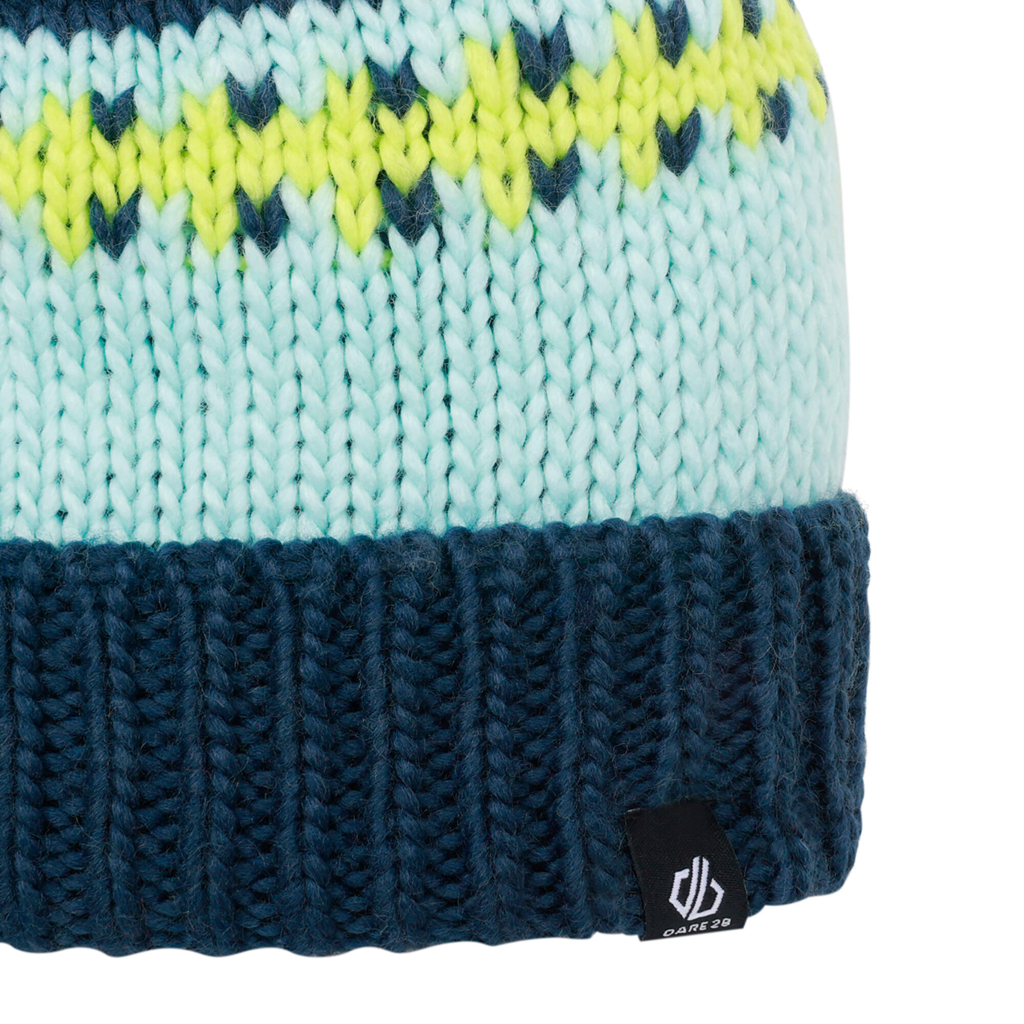Childrens/Kids Boffin II Bobble Beanie (Moonlight Denim/Water Ballet) 3/4