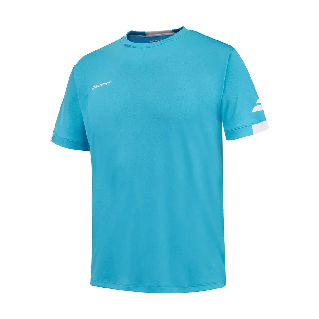 PLAY CREW NECK TEE CYAN BLUE MAN