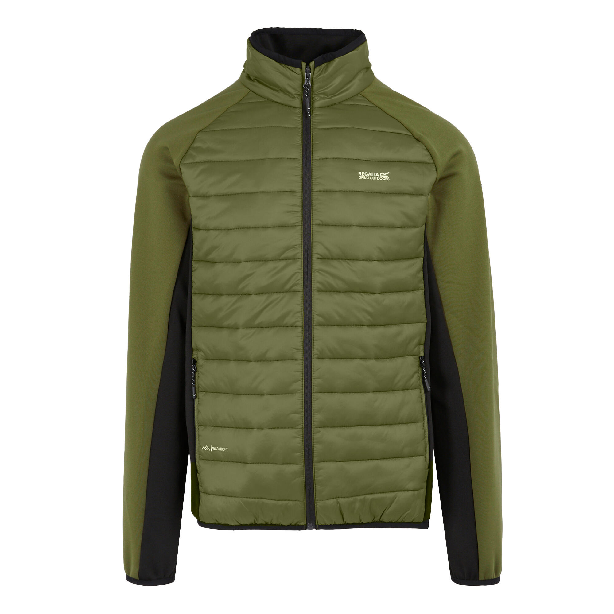 olive green / black