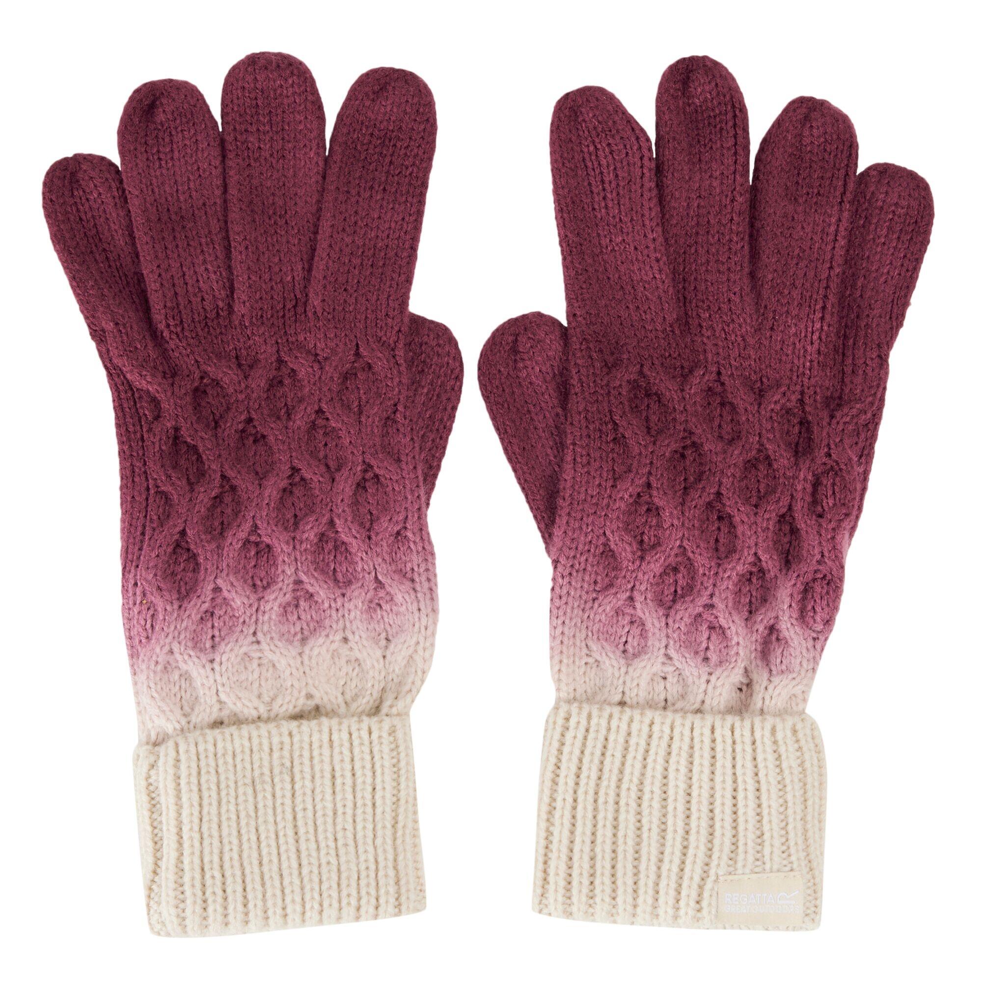 REGATTA Dames Frosty VIII Ombre Handschoenen (Rumba Rood/Licht Vanille)