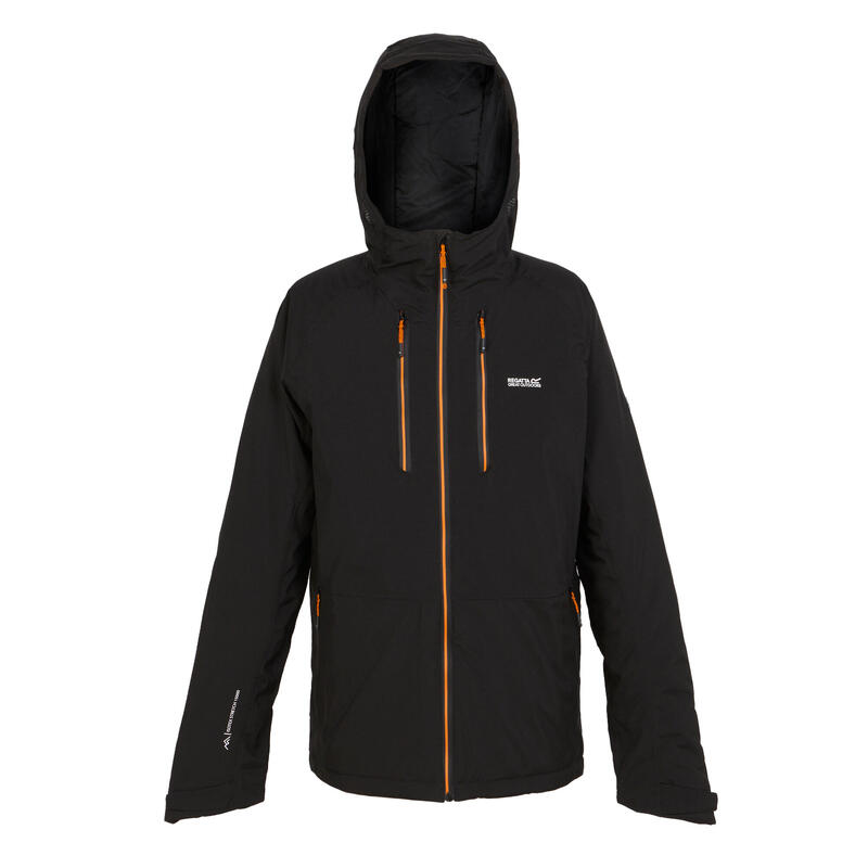 Veste Imperméable HIGHTON Homme (Noir / Orange Sombre)