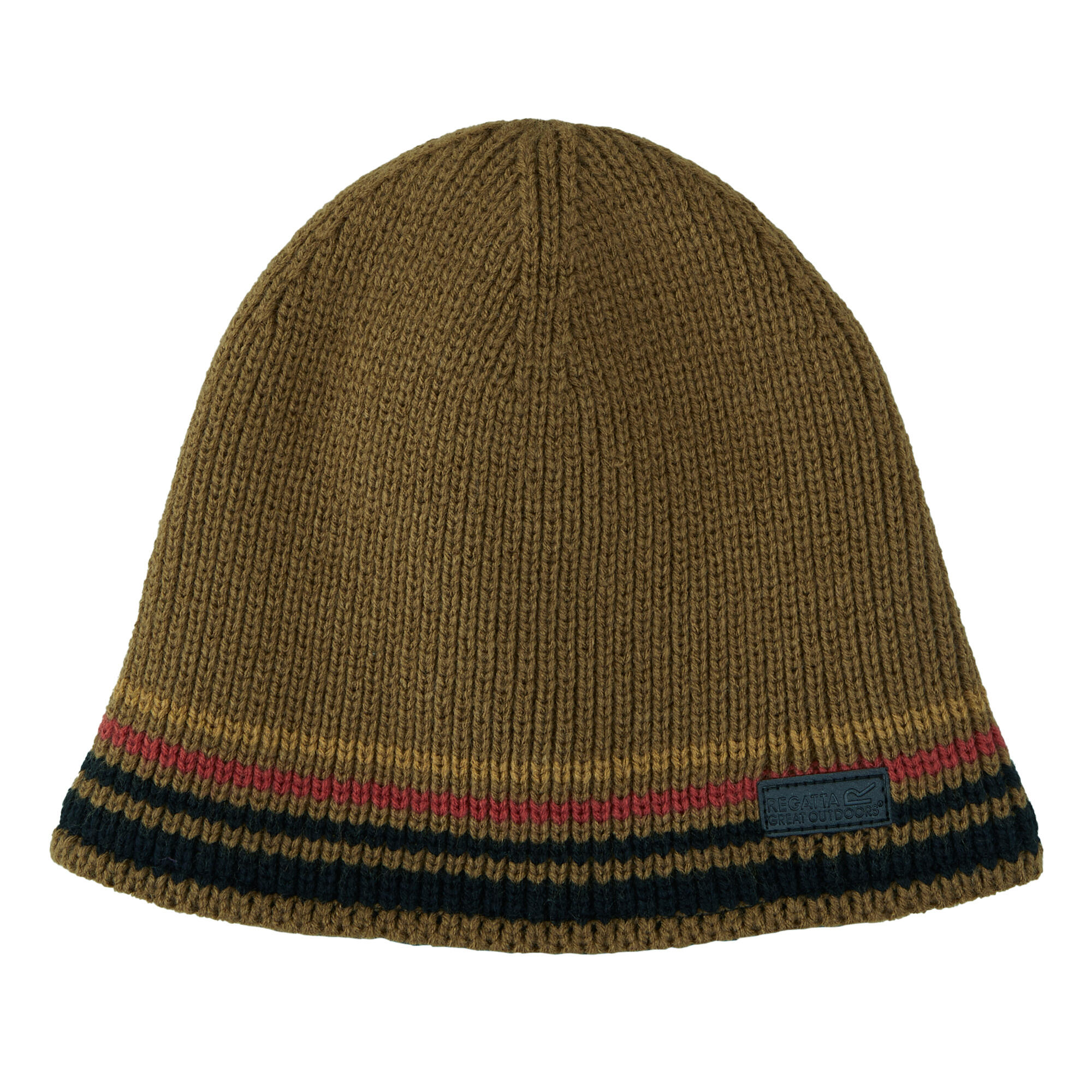 REGATTA Mens Balton IV Striped Beanie (Umber)