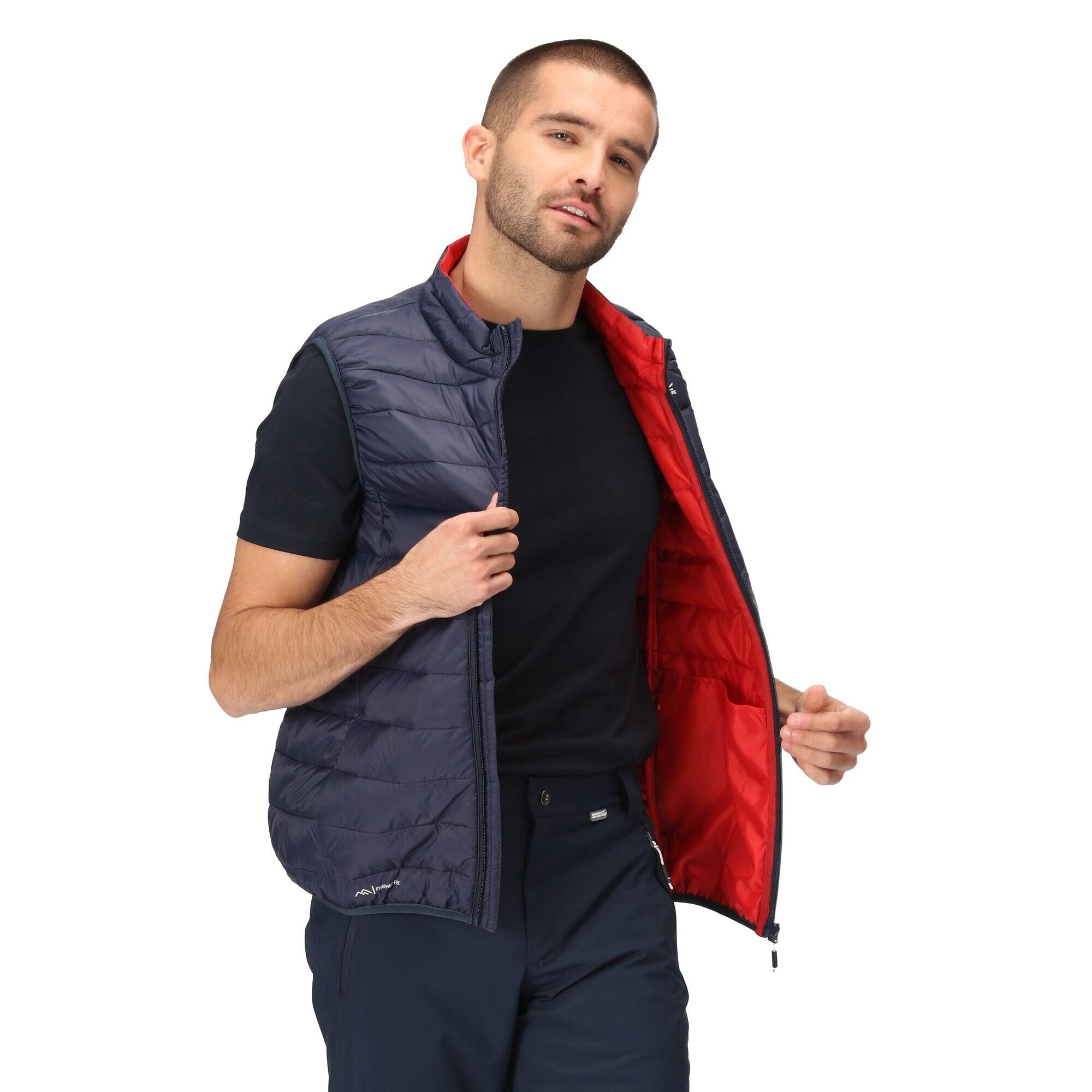 Veste Sans Manches MARIZION Homme (Bleu Marine / Rouge Danger) 3/5
