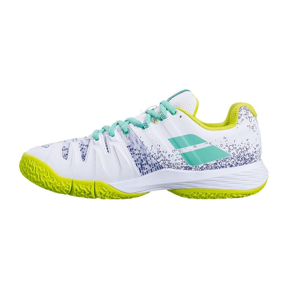 Women's White And Blue Babolat Sensa Omni Clay 31s22757 1066 3/5