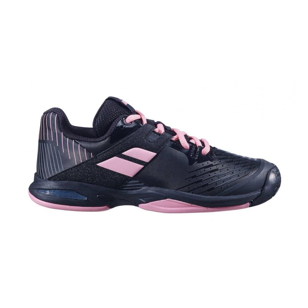Junior Black And Pink Babolat Propulse All Court 33s204782014 Padel Shoes