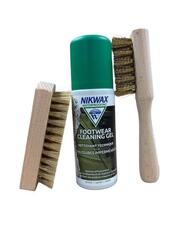 Nettoyant chaussures + brosse universelle + brosse spéciale nubuck et daim