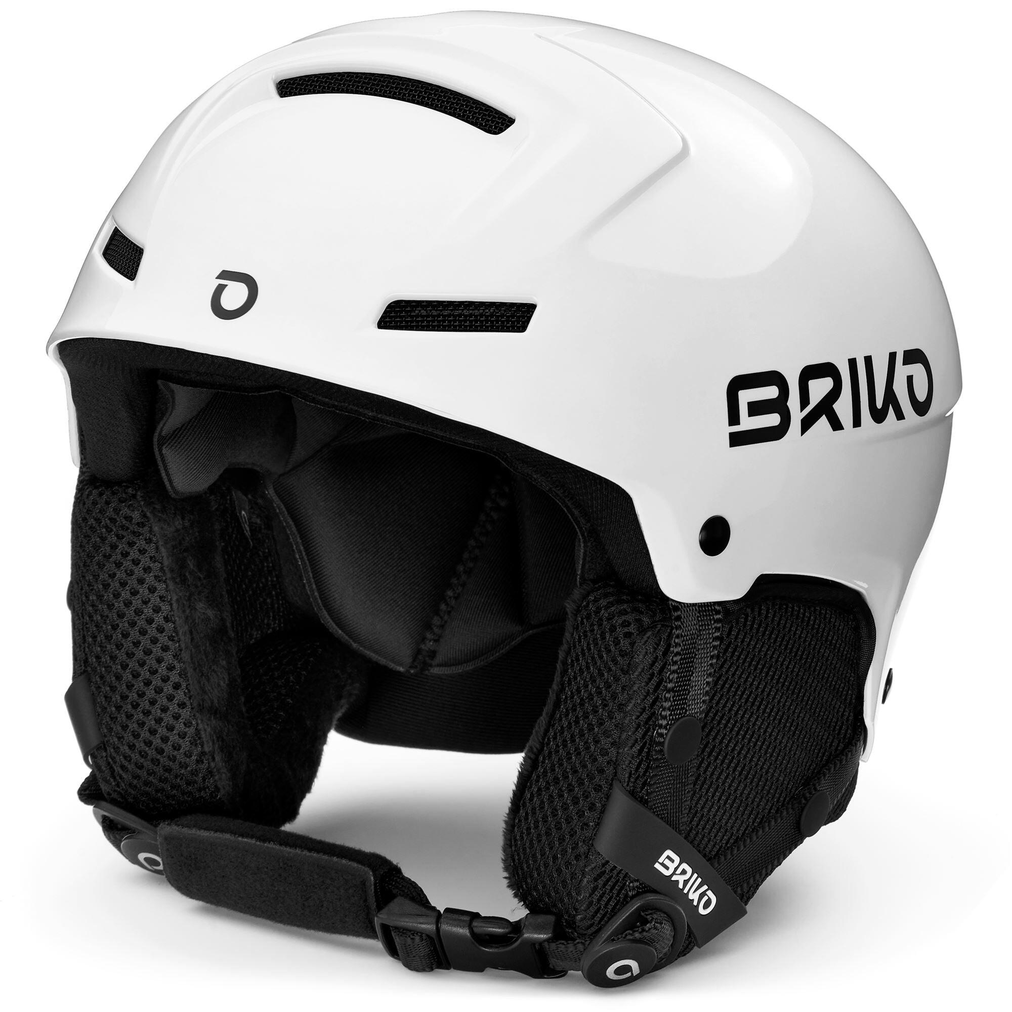 BRIKO briko casco bianco da uomo e donna in materiale sintetico per sport invernali