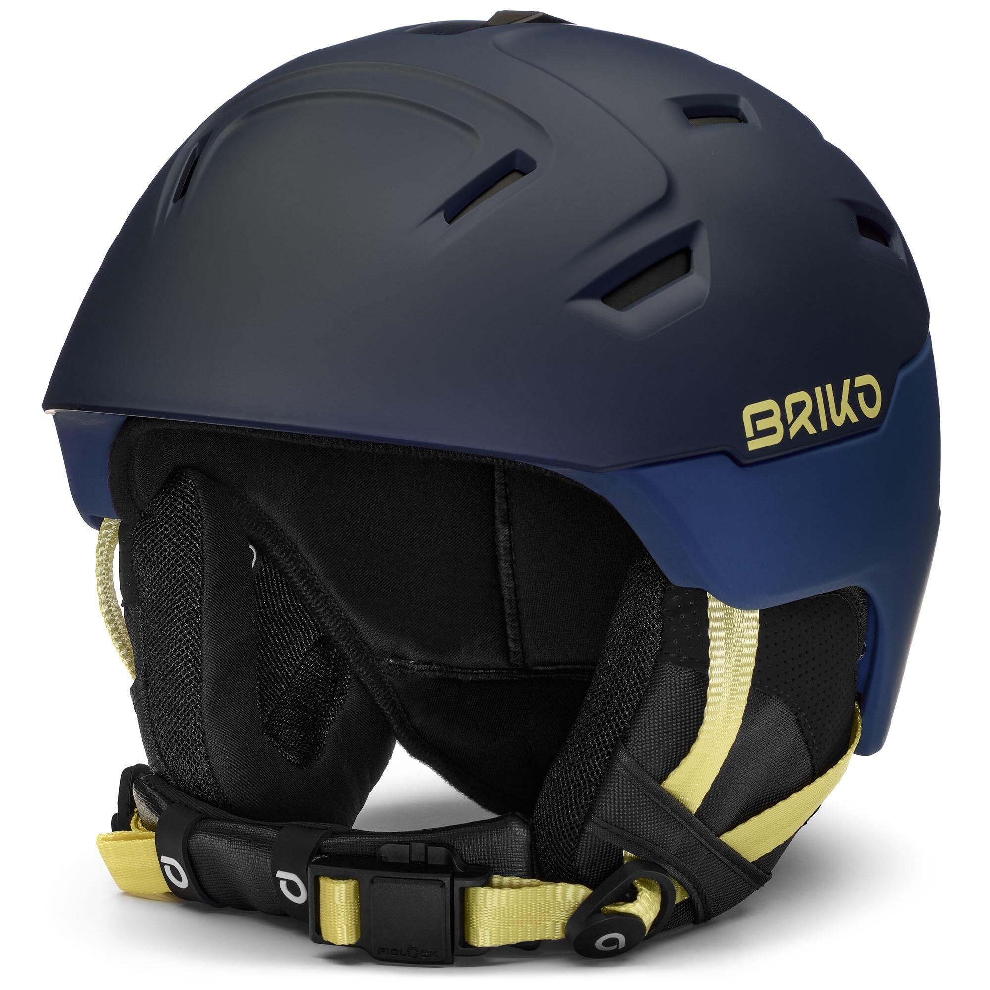 BRIKO briko casco blu da uomo e donna in materiale sintetico per sport invernali