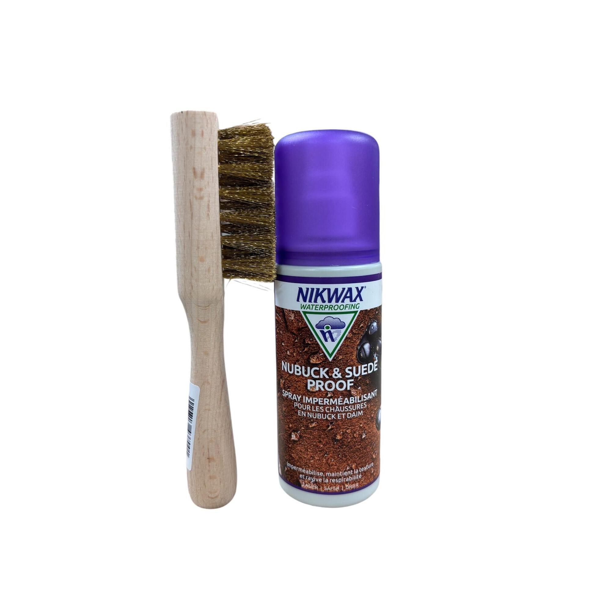 Nikwax - Imperméabilisant Chaussures Nubuck Et Daim Spray + Brosse Spéciale - Imperméabilisant - No Size - Decathlon