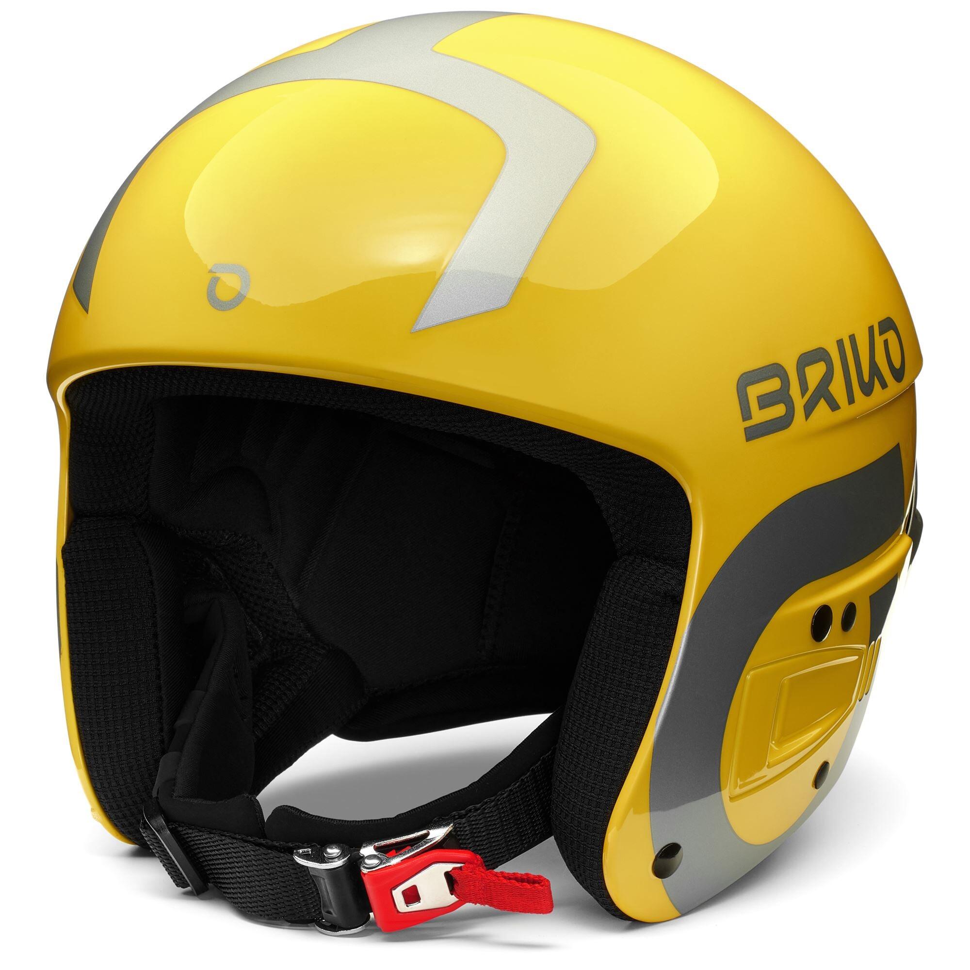BRIKO briko casco giallo da uomo e donna in materiale sintetico per sport invernali