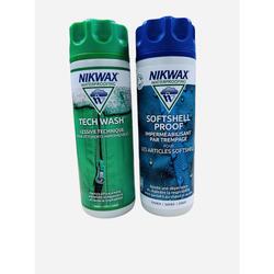 Lessive TECH WASH 300ml + Imperméabilisant SOFTSHELL PROOF 300ml