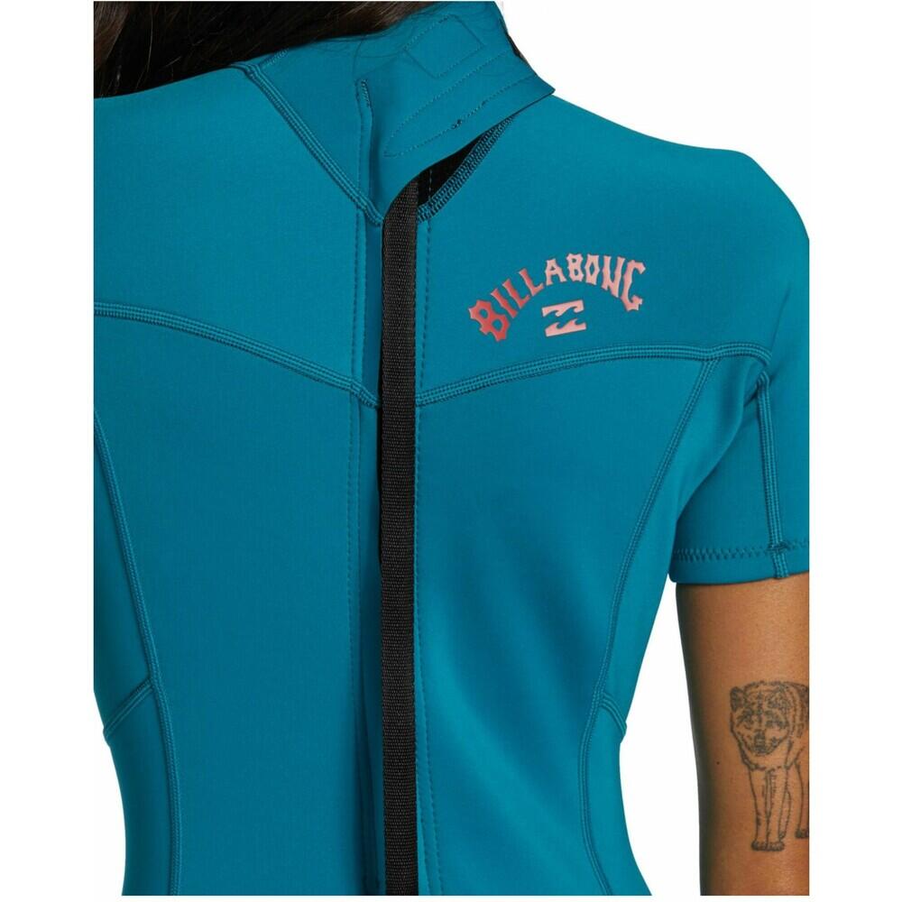 Pianka do pływania damska Billabong 2/2 mm Foil Spring marine 4/6