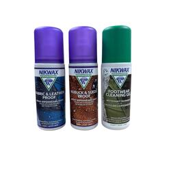 Nettoyant chaussures + imperméabilisant tissu et cuir et nubuck et daim en spray