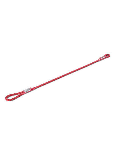 Longe dynamique Ocun SBEA Lanyard 75 cm polyamide 9,5‑9,8 mm rouge blanc 15 kN