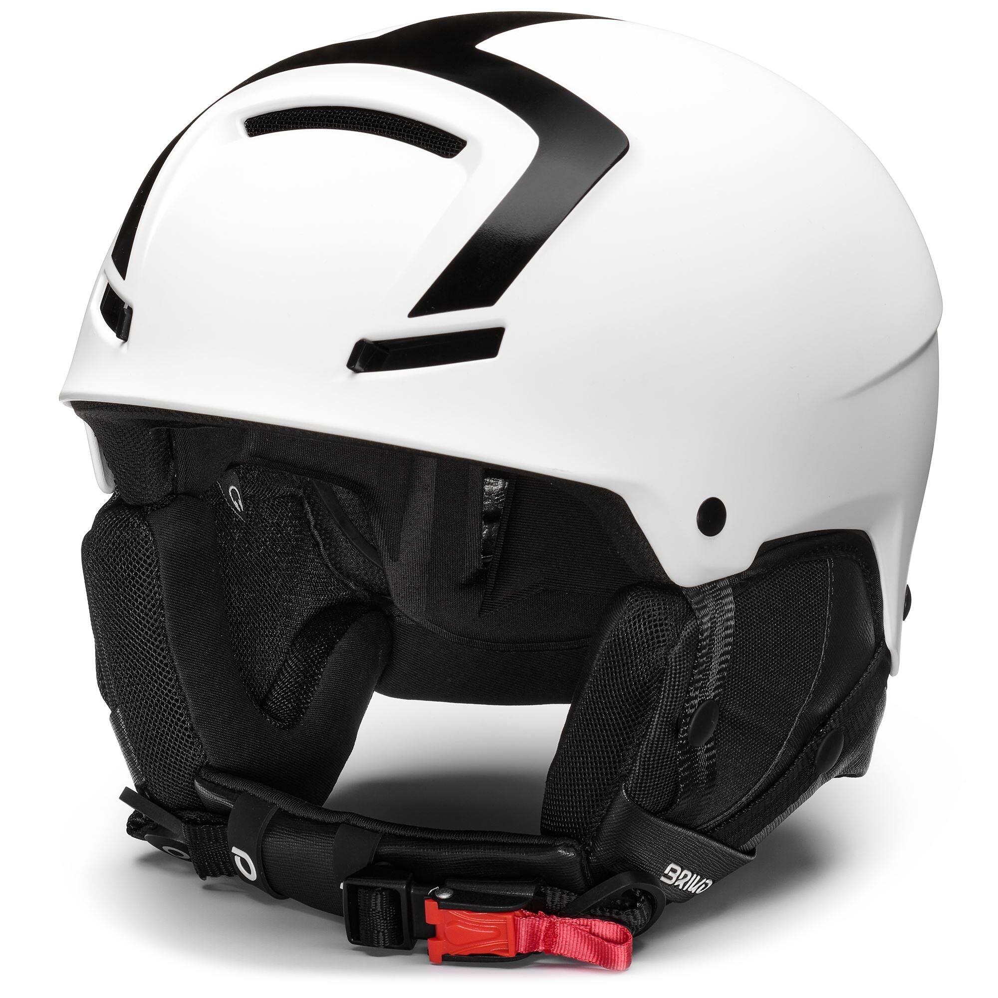 BRIKO briko casco bianco da uomo e donna in materiale sintetico per sport invernali