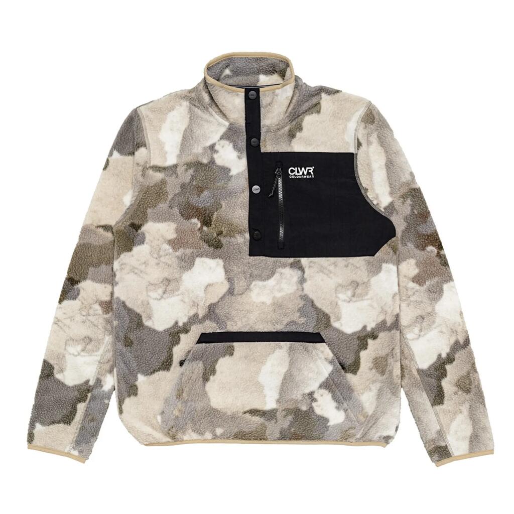 Fleece top with press studs Colourwear Pile
