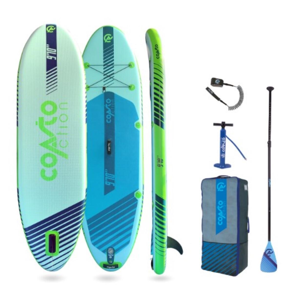 COASTO Sta-op Peddel Opblaasbare Wandel ACTION 9'1 Dropstitch 300x84x15cm 9'1x33"x6”