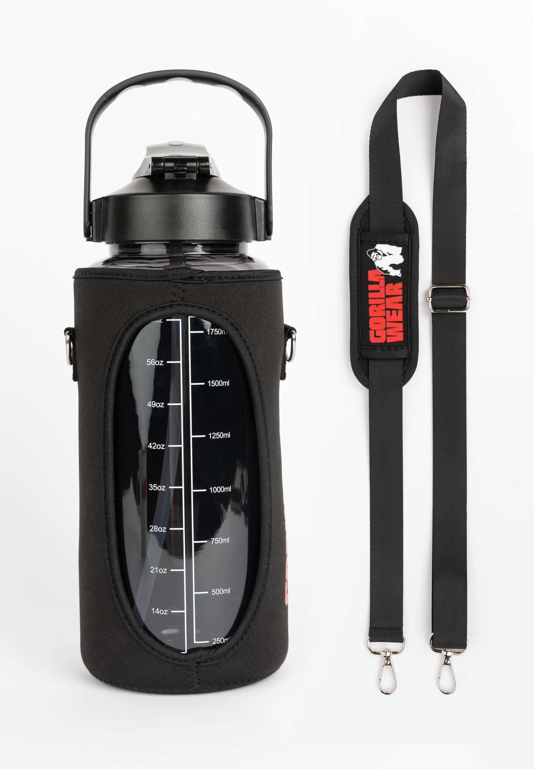 GORILLA WEAR Water Bottle With Sleeve 2L - Preto