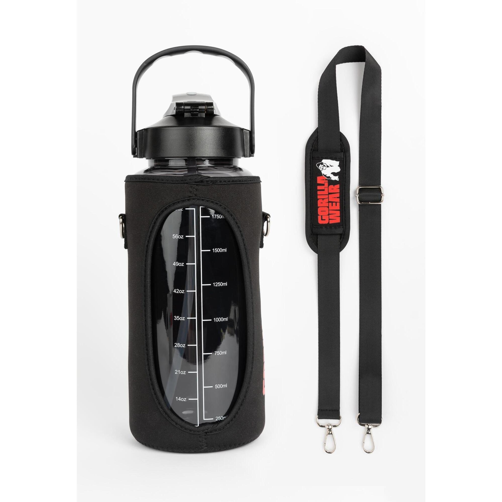Water Bottle With Sleeve 2L - Black