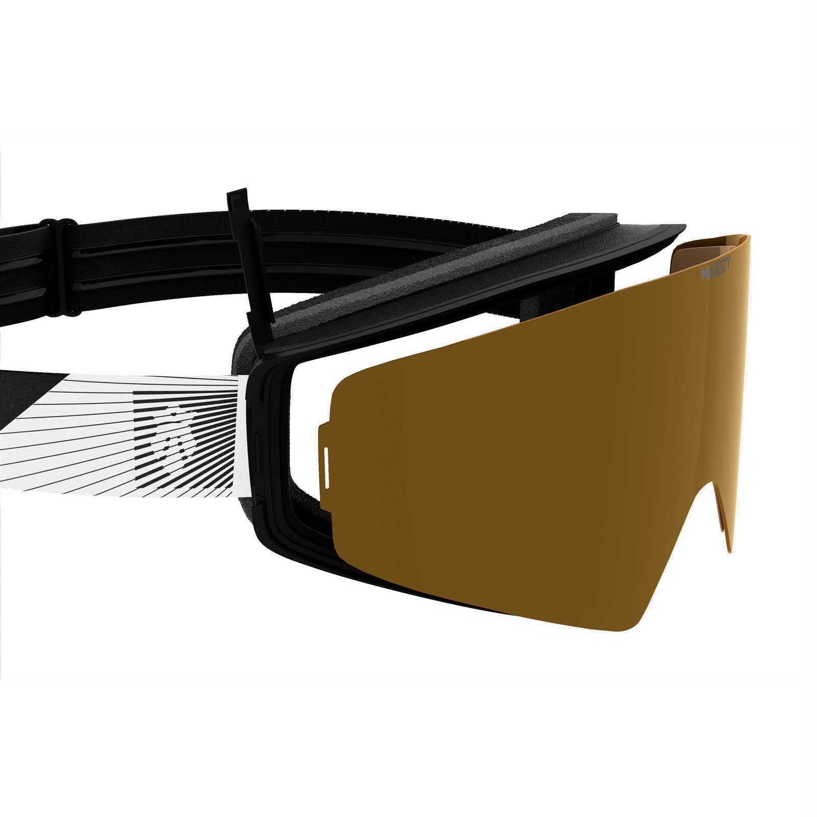 Gogle MAJESTY Transition Snow goggles black/color/Citrine + Gold lens 4/7
