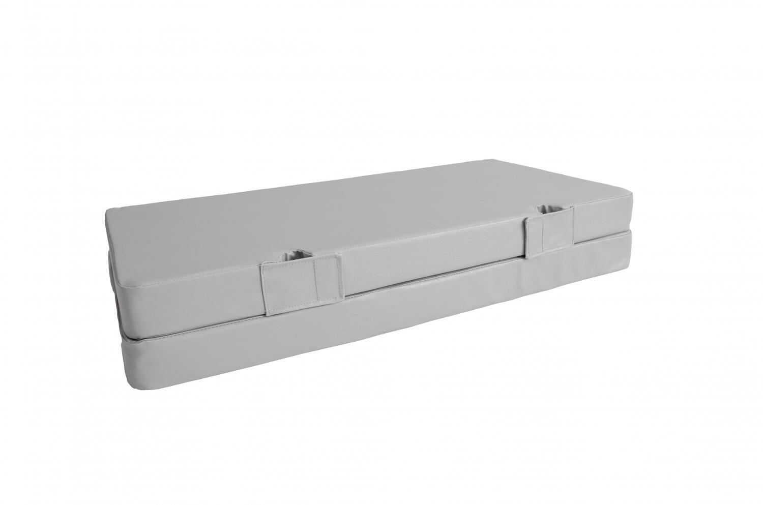 materac gimnastyczny Gamma 100x100x8 dwuczęściowy szary 4/6